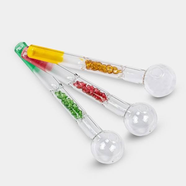 Glass Oil Pipe with Filter - GB The Green Brand