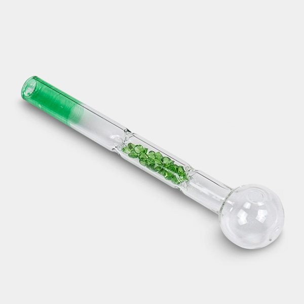Glass Oil Pipe with Filter - GB The Green Brand