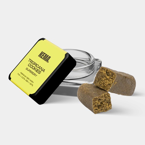 View KEMA 'Tropicana Cookies' CBD Hash packaging