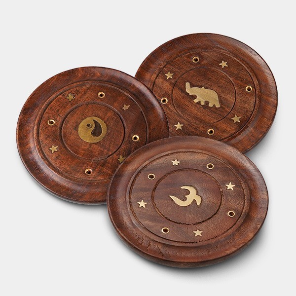 View Wooden Incense Dish - GB The Green Brand
