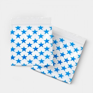 Stars Zip Bag 50x50mm - GB The Green Brand