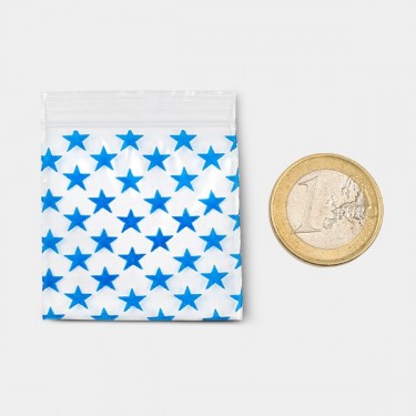 Stars Zip Bag 50x50mm - GB The Green Brand