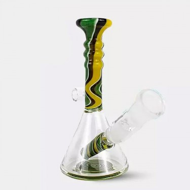 Black Leaf Mini Glass Bong 13 cm