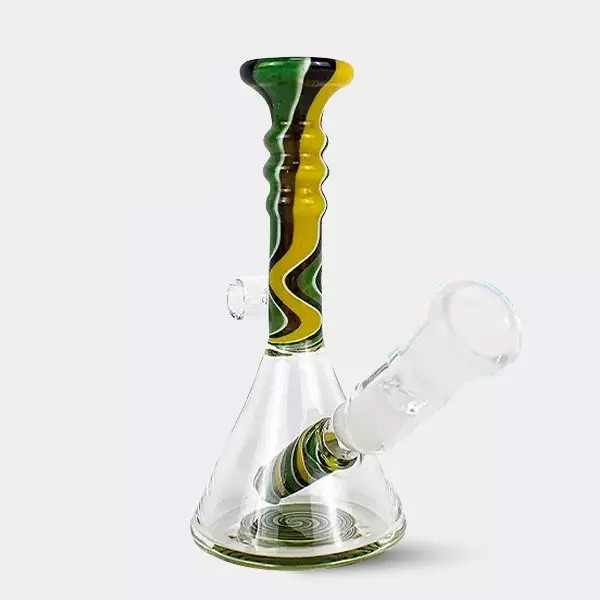 Black Leaf Mini Glass Bong 13 cm