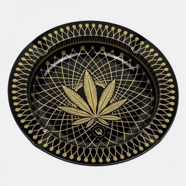 Leaf 38 Metallic Ashtray - GB The Green Brand