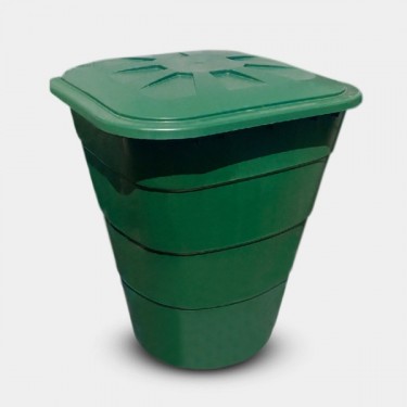 Green Square Tank with Lid for irrigation -GB