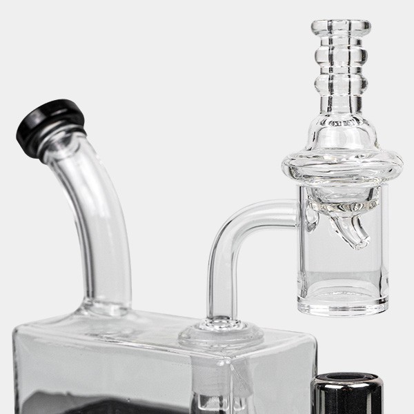Travel Rig Black Leaf Bong With Torch - GB The Green Brand