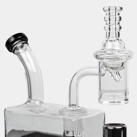 Travel Rig Black Leaf Bong With Torch - GB The Green Brand