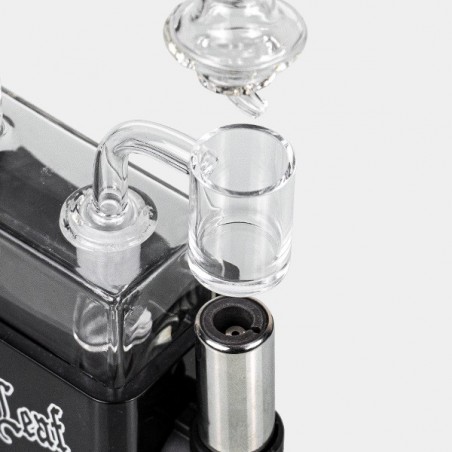 Travel Rig Black Leaf Bong With Torch - GB The Green Brand