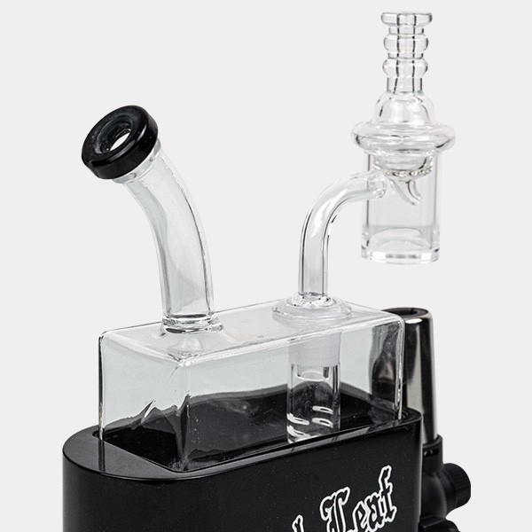 Travel Rig Black Leaf Bong With Torch - GB The Green Brand