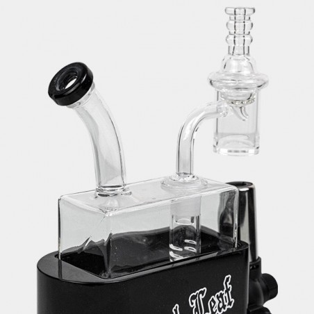 Travel Rig Black Leaf Bong With Torch - GB The Green Brand