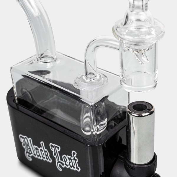 Travel Rig Black Leaf Bong With Torch - GB The Green Brand