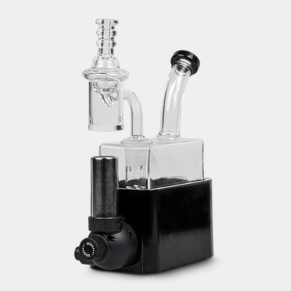 Travel Rig Black Leaf Bong With Torch - GB The Green Brand