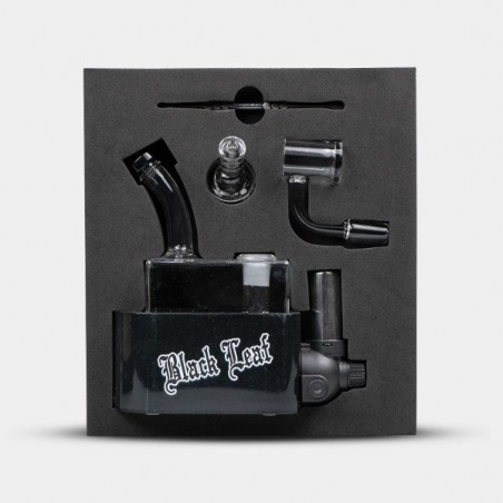 Travel Rig Black Leaf Bong With Torch - GB The Green Brand