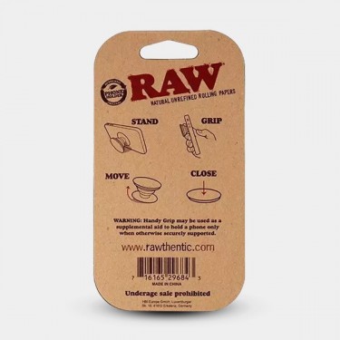 RAW Phone Holder box back view