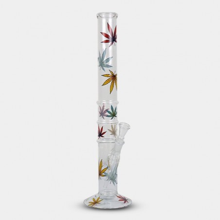 Multi Leaf Glass Bong 40 cm - GB The Green Brand