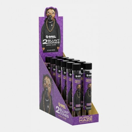 G-Rollz The Dog Herbal Blunt (Terpene Infused) purple haze display