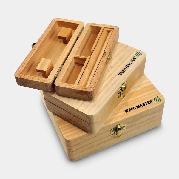 View Roll Master Wooden Rolling & Stash Box - Grow Barato