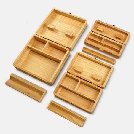 Roll Master Wooden Rolling & Stash Box - Grow Barato