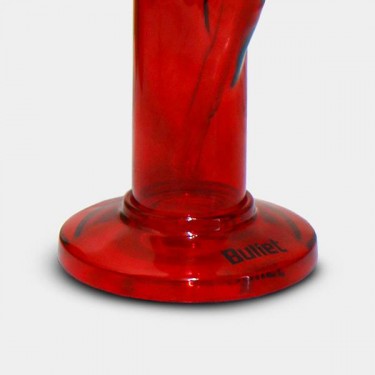 Red ICE Glass Bong Bullet Logo, 43 cm - GB