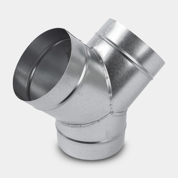 Aluminum Y-connector for ventilation tubes 2