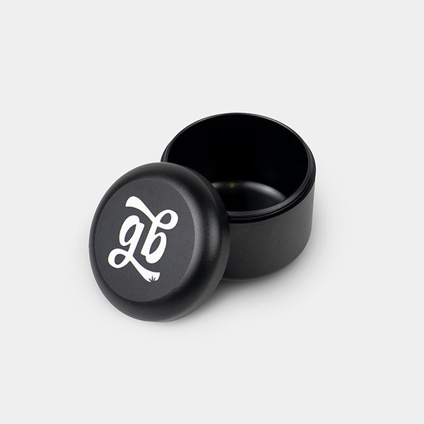 GB The Green Brand Cannapuck Smell Proof Black Premium 55mm  container