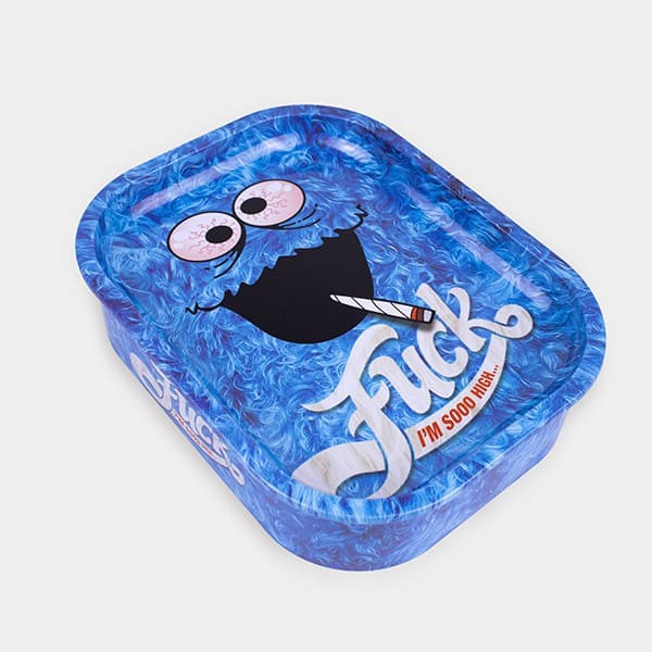 View 'Fuck' metal box with rolling tray