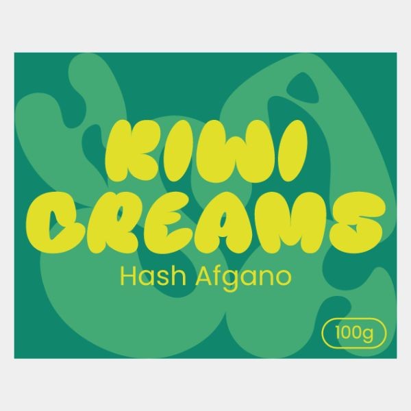 Afghan Kiwi Creams 100g Hash Slab | Creamy and earthy aroma