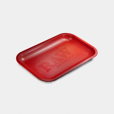Raw 'Matte Red' metal tray