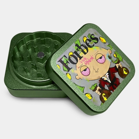 Forbes square aluminum grinder open