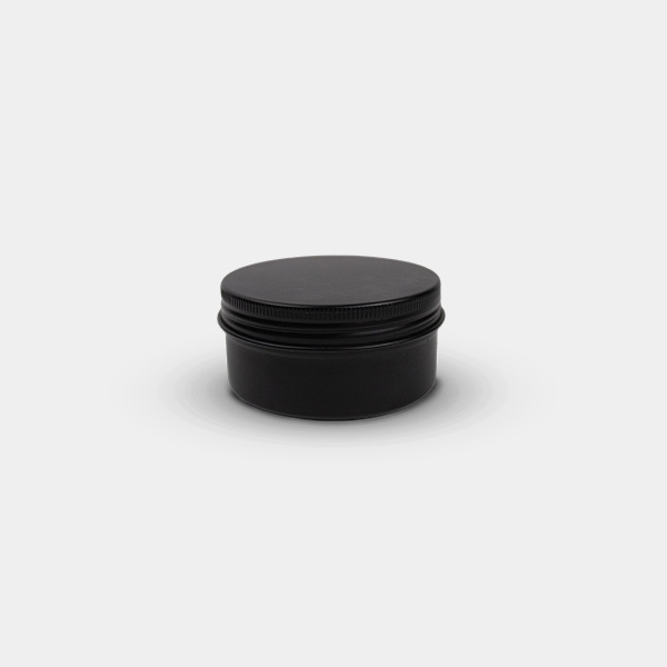 Black aluminum can
