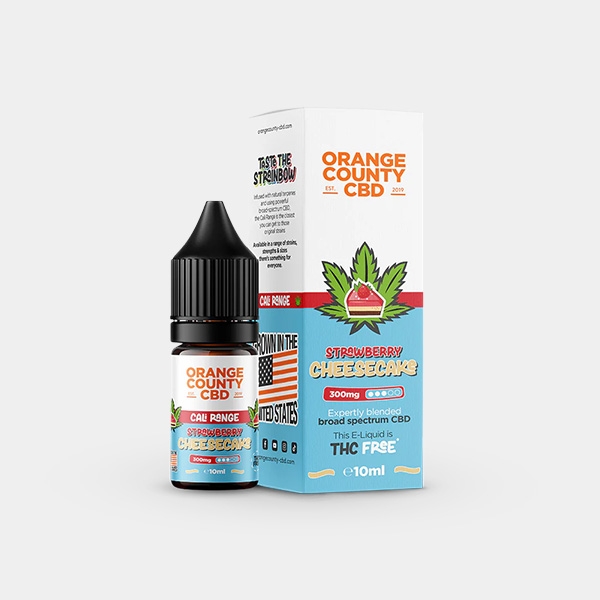 View E Liquid Orange County CBD Strawberry Cheesecake