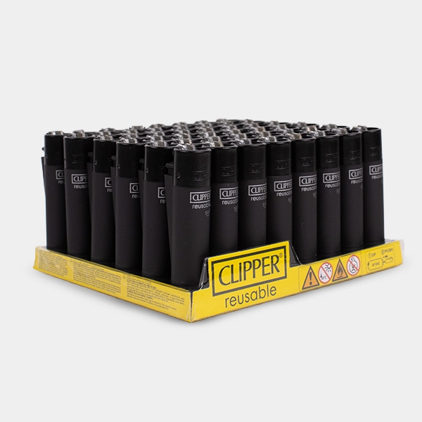 Clipper Soft Touch Black lighter