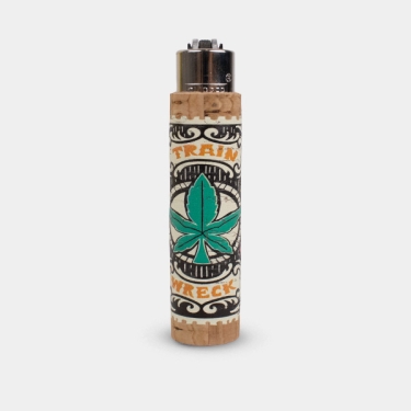 Clipper lighter with Weed Cork case