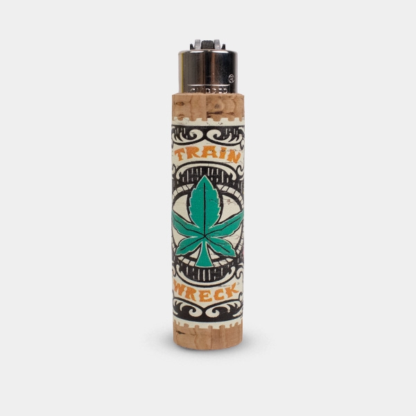 Clipper lighter with Weed Cork case