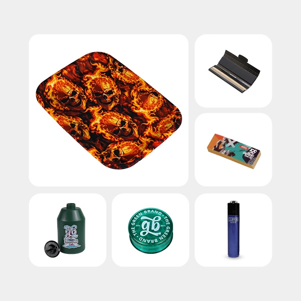 View Kit Burning Skulls with paraphernalia - GB The Green Brand