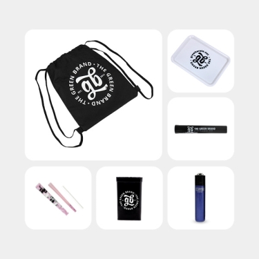 Kit Welcome GB with cannabis paraphernalia products