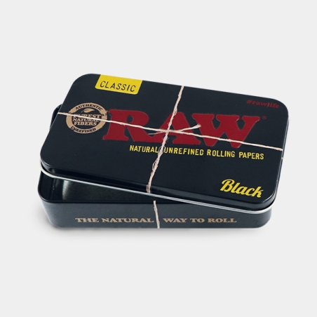 RAW Black XL Metal Box | Rolling Accessories