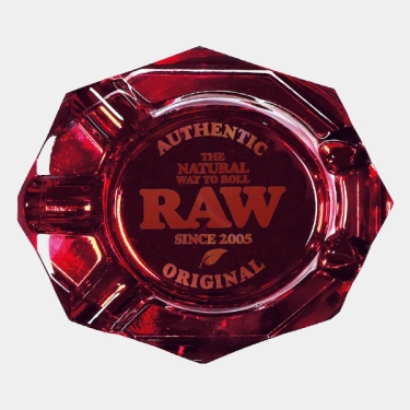 Raw Ruby Red Crystal Ashtray | GB The Green Brand