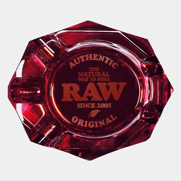 Raw Ruby Red Crystal Ashtray | GB The Green Brand