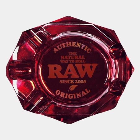 Raw Ruby Red Crystal Ashtray | GB The Green Brand