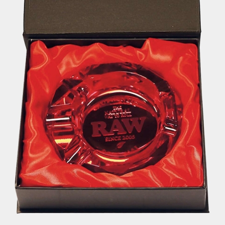 Raw Ruby Red Crystal Ashtray | GB The Green Brand