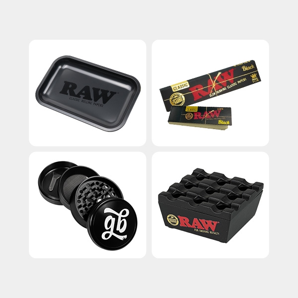 View Black RAW Kit | Complete black edition smoking kit 🚬