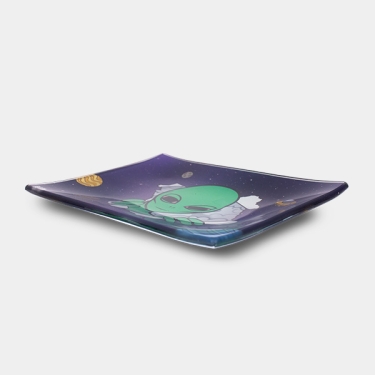 Alien glass tray 16x12 GB creative premium design
