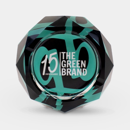 Crystal Ashtray with GB 15th Anniversary Case