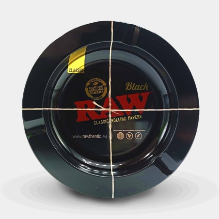 Raw Metal Black Ashtray