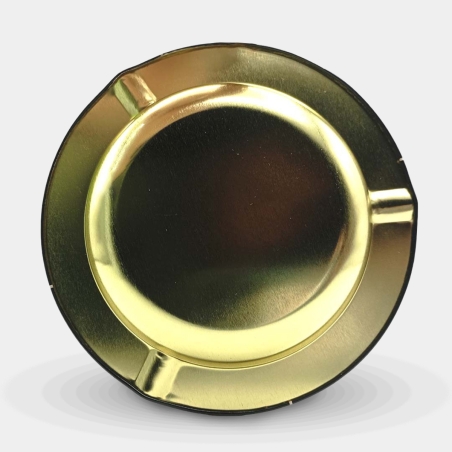 Raw Metal Black Ashtray back view