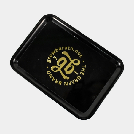 Black plastic tray