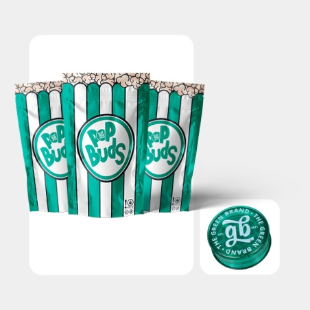Green Flavour Kit | Smoker Kit with Pop Buds CBD 75g