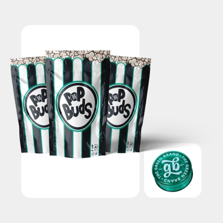 Black Caramel Kit | Smoker's kit with Pop Buds CBD 75g